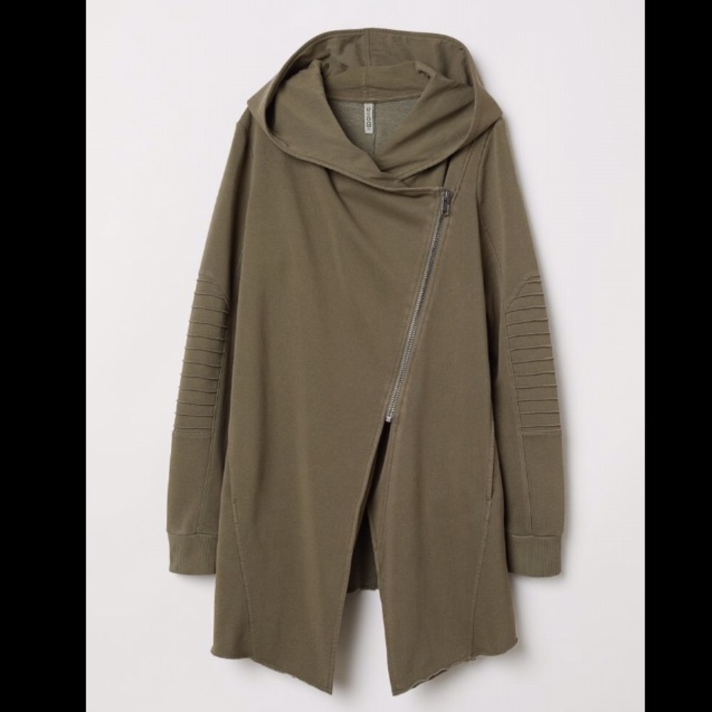NWOT H&M Divided Hooded Sweatshirt Cardigan size L